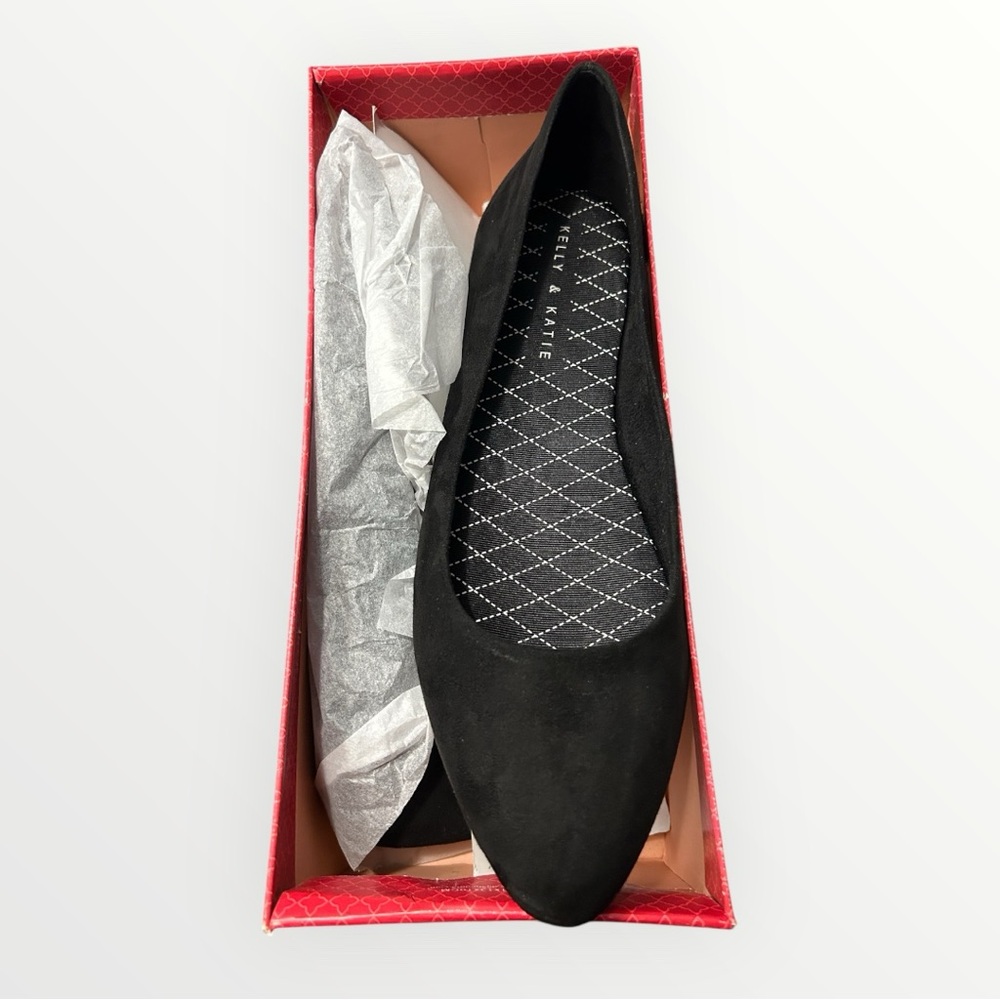 Black Suede Women's Flats by Kelly & Katie